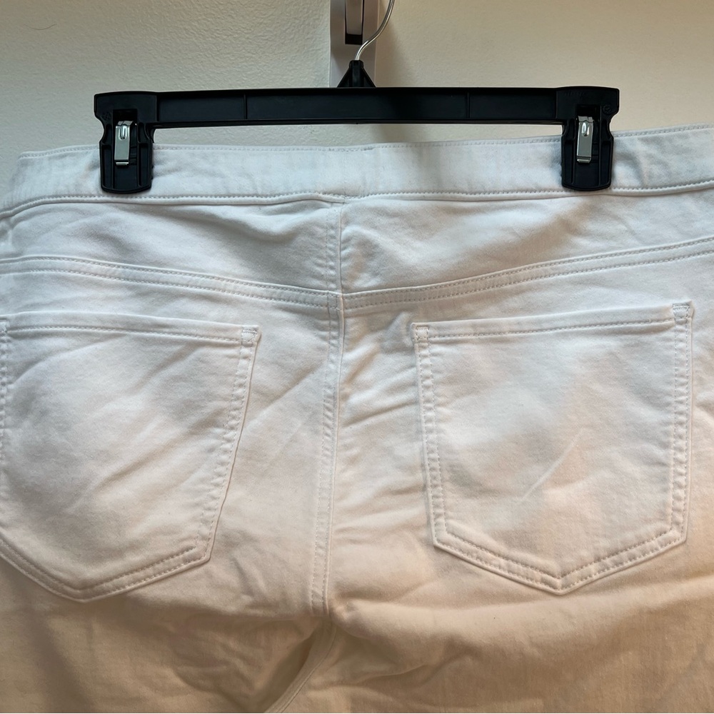 Simply Vera Vera Wang Denim Leggings white 1X - Picture 5 of 11